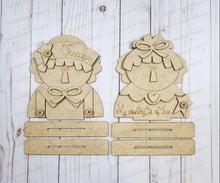 Load image into Gallery viewer, Primitive Raggedy Ann & Andy Americana Shelf Sitter Standing File SVG | Laser Cut File | Americana decor | Primitive Shelf Sitter SVG