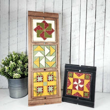 Load image into Gallery viewer, Prim Barn Quilt Sign Laser Cut File | Laser Cut File | Interchangeable Frame | Farmhouse Sign Inserts | Barn Quilt SVG | Primitive SVG
