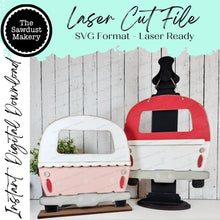 Load image into Gallery viewer, Interchangeable Camper Base SVG | Fits 12" Truck Inserts | Laser Cut File | Interchangeable Truck Insert | Camper SVG