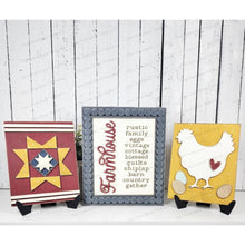 Load image into Gallery viewer, Bead Trim Frame Interchangeable Sign Holder | 5" x 6.25" Sign Holder | Sign Frame SVG | Laser Cut File | Interchangeable Frame