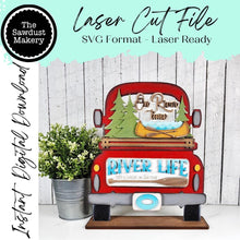 Load image into Gallery viewer, Add-on for Interchangeable Farmhouse Truck SVG | 12" and 24" Truck SVG | River Life Truck Insert | Summer River Truck
