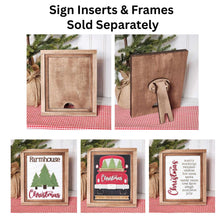 Load image into Gallery viewer, Farmhouse Double Frame Frame Interchangeable Sign Holder | 5" x 6.25" Sign Holder | Sign Frame SVG | Laser Cut File | Interchangeable Frame