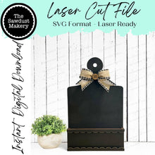 Load image into Gallery viewer, Breadboard Box Interchangeable Base SVG | Home Decor SVG | Laser Cut File | Interchangeable SVG | Shelf Sitter Interchangeable svg | Prim