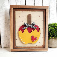 Load image into Gallery viewer, Autumn Apple Cider Trio Sign Bundle Laser Cut File | Interchangeable Frame | Fall Sign Inserts | 5" x 6.25" signs