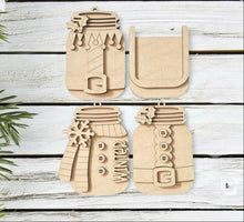 Load image into Gallery viewer, Christmas Mason Jar Christmas Ornament Gift Card Holder SVG File | Laser Cut File | Christmas Ornament SVG | Ornament SVG | Santa svg