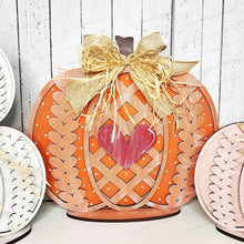 Load image into Gallery viewer, Sweater Weather Fall Pumpkin Shelf Sitters SVG File | Laser Cut File | Stacked Pumpkins SVG | Fall Pumpkin laser Cut File