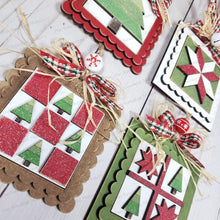 Load image into Gallery viewer, Christmas Quilt Block Ornament Bundle SVG File | Laser Cut File | Christmas Ornaments | Ornament SVG | Quilt Christmas Ornaments SVG