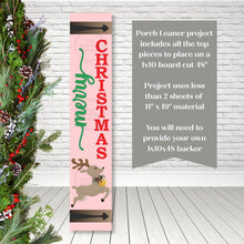 Load image into Gallery viewer, Merry Christmas Reindeer Porch Leaner SVG File | Laser Cut File | Glowforge |Reindeer | Christmas svg | Porch Leaner SVG