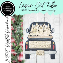 Load image into Gallery viewer, Add-on for Interchangeable Farmhouse Truck SVG | 12" and 24" Truck SVG | Moose ChristmasTruck Insert | Summer River Truck