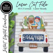 Load image into Gallery viewer, Add-on for Interchangeable Farmhouse Truck SVG | 12" and 24" Truck SVG | Nativity Manger Truck | Manger | Christmas Interchangeable SVG