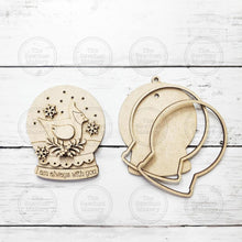 Load image into Gallery viewer, Cardinal Memorial Keepsake Lighted Snow Globe Ornament SVG File | Laser Cut File | Fairy Light Ornament svg | Ornament SVG | Cardinal svg