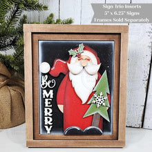 Load image into Gallery viewer, Oh Deer Christmas Trio Sign Bundle Laser Cut File | Interchangeable Frame | Christmas Sign Inserts | 5" x 6.25" signs | Reindeer SVG