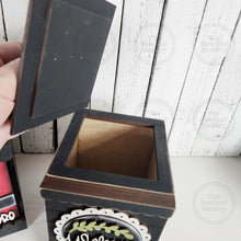 Load image into Gallery viewer, Interchangeable Display Box Votive Cube SVG | Display Box SVG | Laser Cut File | Seasonal Interchangeable Signs | Votive Cube | Office Decor