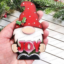 Load image into Gallery viewer, Joy Gnome Pop-Out Christmas Ornament SVG File | Laser Cut File | Christmas Ornament SVG | DIY Ornament Bar svg
