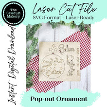 Load image into Gallery viewer, Believe Santa Christmas Pop-Out Christmas Ornament SVG File | Laser Cut File | Christmas Ornament SVG | DIY Ornament Bar svg