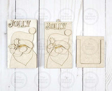 Load image into Gallery viewer, Santa Claus Shelf Sitter and Ornament Gift Card Holder Laser Cut File | Christmas Ornaments | Laser SVG File | Christmas Gift | Gift Tag SVG