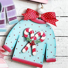 Load image into Gallery viewer, Christmas Sweaters Pop-Out Christmas Ornament SVG File | Laser Cut File | Christmas Ornament SVG | DIY Ornament Bar svg