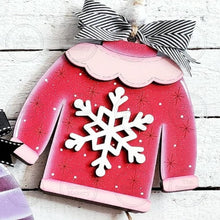 Load image into Gallery viewer, Winter Sweaters Pop-Out Christmas Ornament SVG File | Laser Cut File | Christmas Ornament SVG | DIY Ornament Bar svg