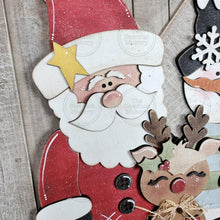 Load image into Gallery viewer, Christmas Friends Shelf Sitter and Door Hanger Bundle SVG File | Laser Cut File | Christmas SVG | Santa svg | Reindeer svg | Snowman svg