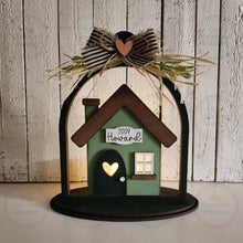 Load image into Gallery viewer, Home Cloche Votive Holder Shelf Sitter SVG File | Laser Cut File | Family SVG | Home laser File | Votive Holder | Farmhouse Family SVG