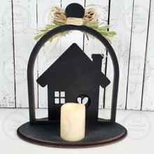 Load image into Gallery viewer, Home Cloche Votive Holder Shelf Sitter SVG File | Laser Cut File | Family SVG | Home laser File | Votive Holder | Farmhouse Family SVG