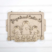 Load image into Gallery viewer, Gingerbread Cookie Sheet Door Hanger SVG File | Laser Cut File | Gingerbread SVG File | Door Hanger svg | Gingerbread Baking Christmas SVG