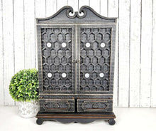 Load image into Gallery viewer, Cottage Cabinet Interchangeable Base SVG | Home Decor SVG | Laser Cut File | Interchangeable SVG | Interchangeable Shelf Sitter | Prim Decor