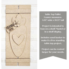 Load image into Gallery viewer, Prim Carrot Table Top Pallet Leaner SVG File | Laser Cut File | Easter SVG File | Carrot Pallet SVG | Spring laser cut file | Prim Decor