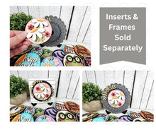 Load image into Gallery viewer, Vol. 8 ~ 12 Month Seasonal Round Bundle | 3" Round Signs | Candy/Mason/Cookie Jar lid Interchangeable Frame SVG | Laser Cut File