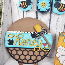 Load image into Gallery viewer, Honey Bee SVG File | Bee Mini Tray Decor Set SVG | Laser Cut File | Glowforge | Bee SVG File | Honey Bee| Daisy | Honey Bee