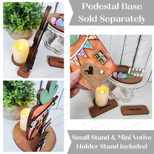 Load image into Gallery viewer, Add-on for Decorative Interchangeable Pedestal Stand | Carrot House Scene | Laser Cut File | Seasonal Interchangeable | Pedestal SVG