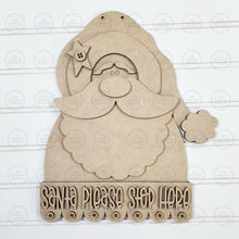 Load image into Gallery viewer, Prim Santa Stop Here Door Hanger Bundle SVG File | Laser Cut File | Christmas SVG | Santa svg | Prim Christmas Decor | Rustic Santa