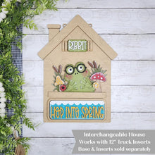 Load image into Gallery viewer, Interchangeable House for Seasonal Truck Inserts SVG | Interchangeable Laser Cut File | Interchangeable Truck Insert Base | Farmhouse Decor