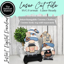 Load image into Gallery viewer, Add-on Interchangeable Gnome SVG File | Coffee Gnome Add - on | Laser Cut File | Coffee SVG File | SVG | Gnome | Gnome Shelf Sitter