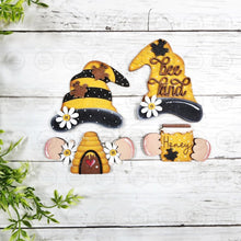 Load image into Gallery viewer, Add-on Interchangeable Gnome SVG File | Honey Bee Gnome Add - on | Laser Cut File | Bee SVG File | SVG | Gnome | Gnome Shelf Sitter