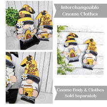 Load image into Gallery viewer, Add-on Interchangeable Gnome SVG File | Honey Bee Gnome Add - on | Laser Cut File | Bee SVG File | SVG | Gnome | Gnome Shelf Sitter