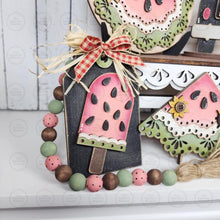 Load image into Gallery viewer, Hello Sweet Summer Watermelon Decor Set SVG File | Laser Cut File | Watermelon SVG File | Tiered Tray svg | Hello Summer SVG | Summer