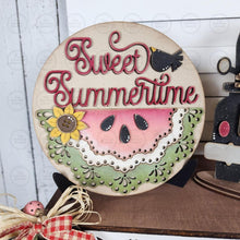 Load image into Gallery viewer, Hello Sweet Summer Watermelon Decor Set SVG File | Laser Cut File | Watermelon SVG File | Tiered Tray svg | Hello Summer SVG | Summer