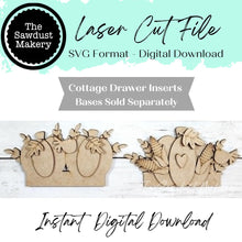 Load image into Gallery viewer, Thanksgiving Drawer Insert SVG , Laser Cut File, Seasonal Decor Seasonal Insert, Interchangeable Decor (Digital Download)