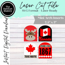 Load image into Gallery viewer, Canada Mini Arch SVG Bundle | Boho Interchangeable Laser Cut File (Digital Download)
