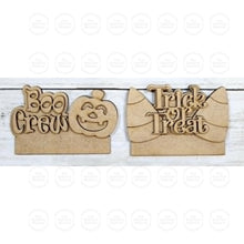Load image into Gallery viewer, Boo Crew Drawer Insert SVG , Laser Cut File, Seasonal Decor Seasonal Insert, Interchangeable Decor (Digital Download)