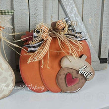 Load image into Gallery viewer, Fall Pumpkin & Gourd Shelf Sitters SVG | Laser Cut File (Digital Download)