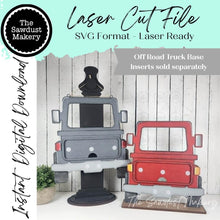 Load image into Gallery viewer, Off Road Truck SVG | Interchangeable Off Road Truck Starter | 12" Truck SVG | Laser Cut File | Interchangeable Off Road Vehicle Truck SVG