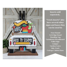 Load image into Gallery viewer, Add-on for Interchangeable Farmhouse Truck SVG | 12" and 24" Truck SVG | Back to School Truck | Book Worm | Truck Interchangeable SVG