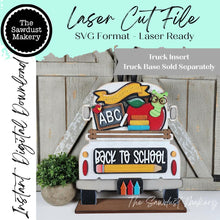 Load image into Gallery viewer, Add-on for Interchangeable Farmhouse Truck SVG | 12" and 24" Truck SVG | Back to School Truck | Book Worm | Truck Interchangeable SVG