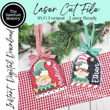 Load image into Gallery viewer, Elf Arch Christmas Ornament SVG File | Laser Cut File | Christmas Ornament SVG | Ornament SVG | Christmas Elf Ornament svg