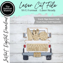 Load image into Gallery viewer, Add-on for Interchangeable Farmhouse Truck SVG | 12" and 24" Truck SVG | Beach Life Truck | Summer | Summer Truck Interchangeable
