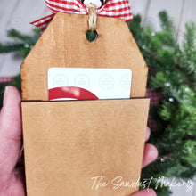 Load image into Gallery viewer, Polar Bear Tag Ornament SVG, Gift Tag Ornament SVG, Laser Cut File, Christmas Decor (Digital Download)