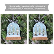 Load image into Gallery viewer, Winter Tree Snow Globe Cloche Ornament SVG, Christmas Ornament SVG, Laser Cut File, Christmas Decor (Digital Download)