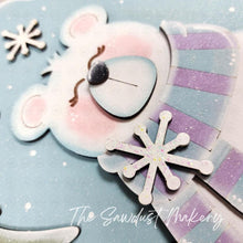 Load image into Gallery viewer, Polar Bear Snow Globe Door Hanger SVG | Laser Cut File (Digital Download)